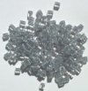 10 grams of 4x4mm Colorlined Opaque Grey Miyuki Cubes